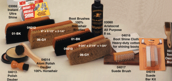 M and F Boot Care Products