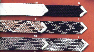 Nocona Braided Nylon Western Belts