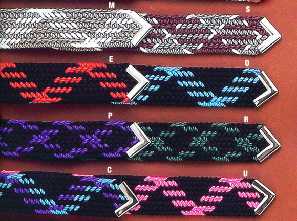 Nocona Braided Nylon Western Belts