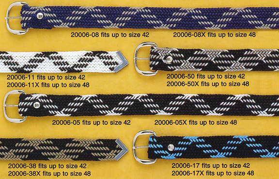 Nocona Braided Nylon Western Belts