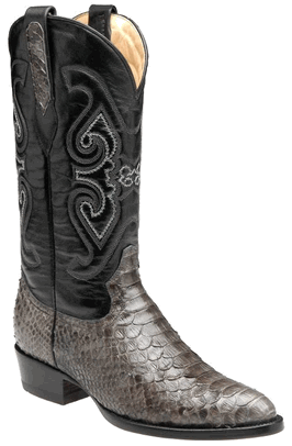 Corral Mens Handmade Boots Mens Grey Python Boots