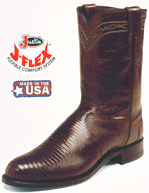 Justin lizard hotsell roper boots