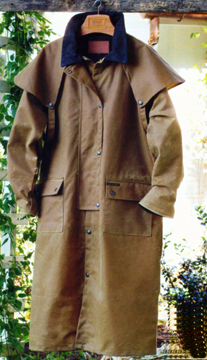 waxed duster coat